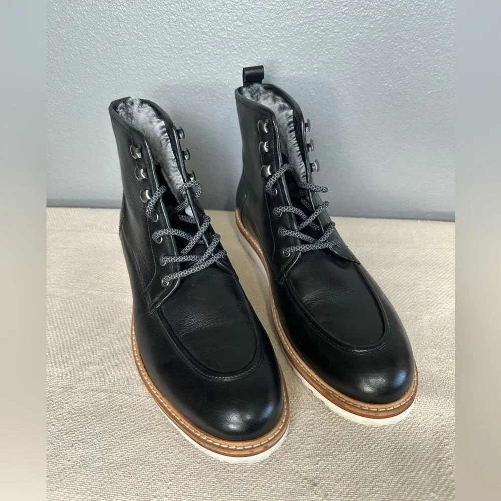 Vintage Foundry Jimara Leather Boots Winter Black Men’s Sz 8 Excellent!
